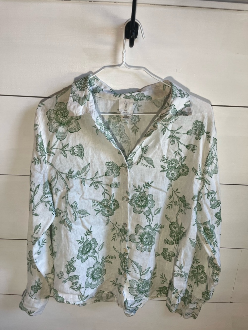 Joie Linen Long Sleeved Button-Up Shirt